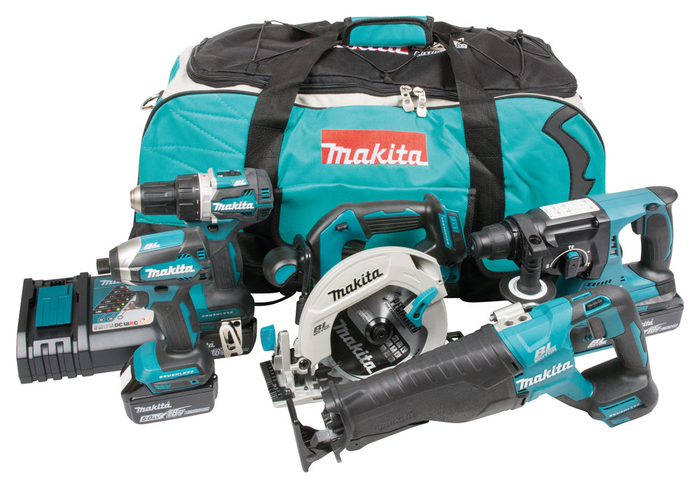 Makita 18V LXT 5 tööriista komplekt kotiga