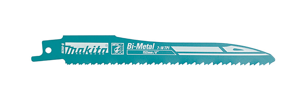 Univ. reciprocating saw blade bim 152x0.9mm (7-18Tpi), 25 pcs, met B-05038-25