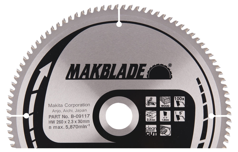 Saw blade 260*30 100T B-09117