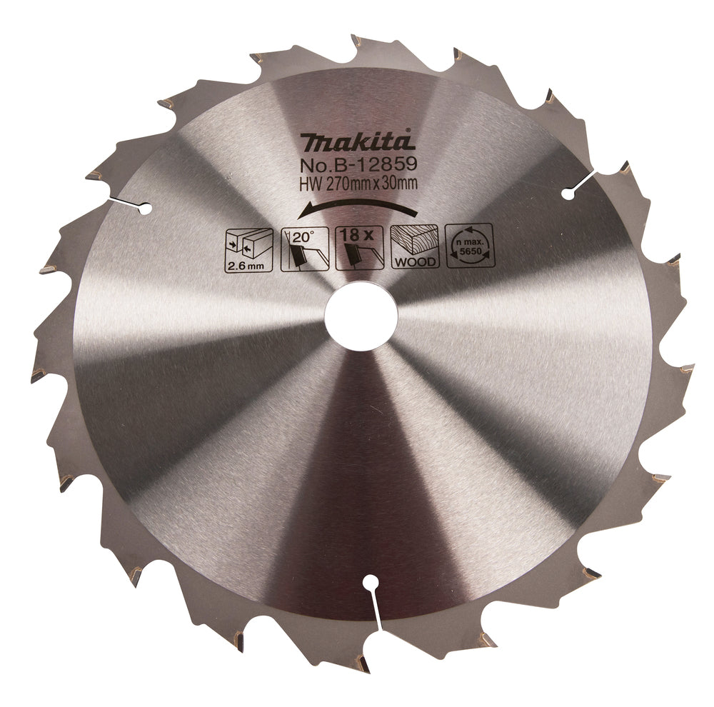 T.C.T. saw blade 270x2.6x30mm 20° T18 B-12859