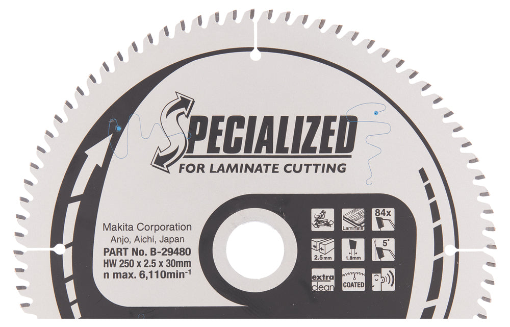 T.C.T saeketas 250X2.5X30mm 5° T84 B-29480