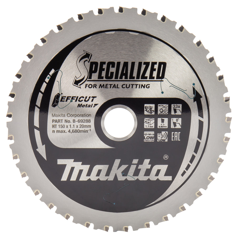 T.C.T saeketas 150X1.1X20mm 0° T33 B-69288