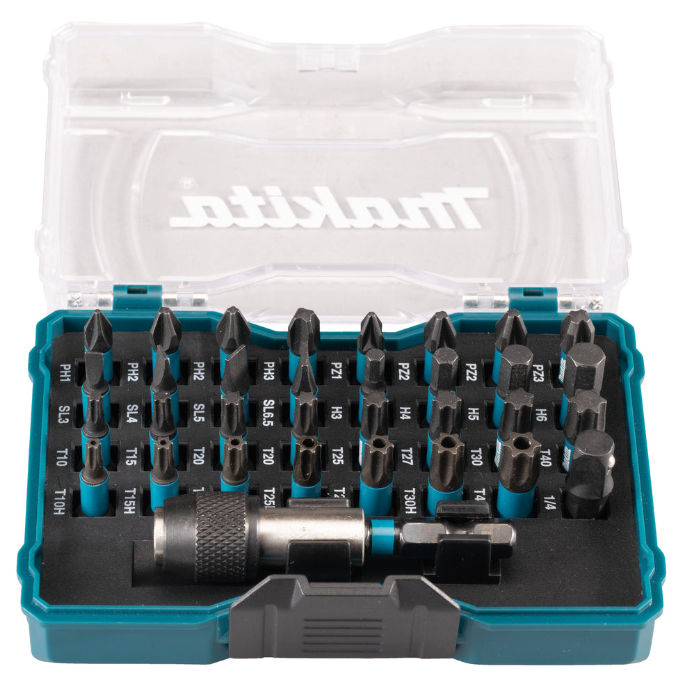 Set of bits, 33 pieces, impact black E-12441