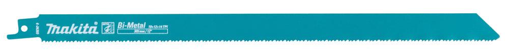 Universal reciprocating saw blade BIM 305mm (10+12+14tpi), 5 pcs. metal E-26303