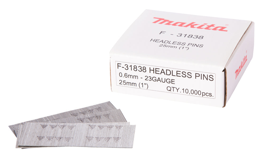 Pin naelad 0,6x25mm, 23ga, teras ,10.000 tk. F-31838