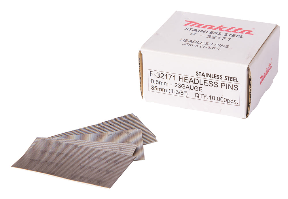 Pin naelad 0,6x35mm, 23ga, rst, 10.000 tk. F-32171