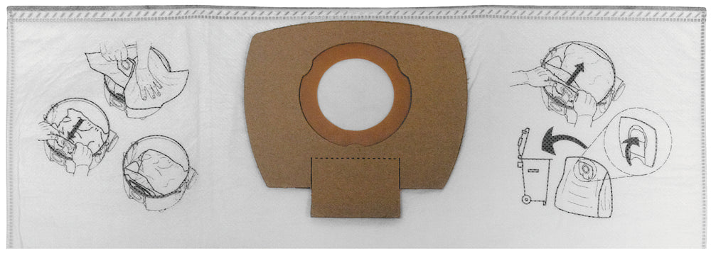Fleece dust bag (5 pcs.) VC2012L,VC2512L,VC3011L P-72899